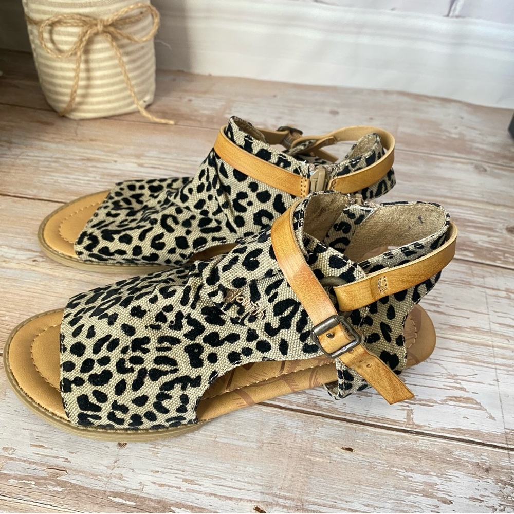 BLOWFISH MALIBU - BALLA PEEP TOE LEOPARD PRINT SANDAL